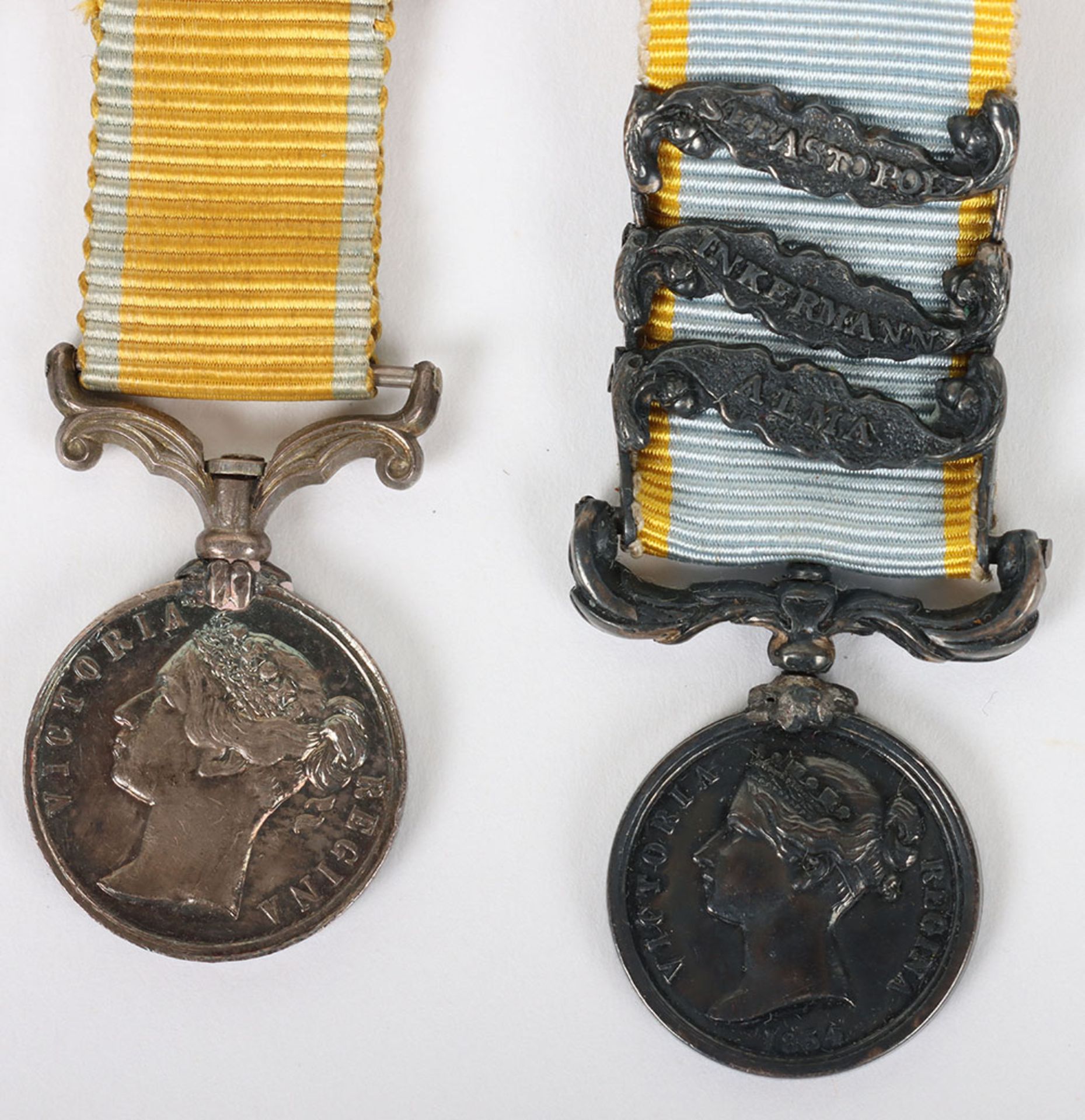 Collection of 5 Contemporary Victorian Miniature Medals for Service in the Crimea and the Baltic - Image 4 of 9