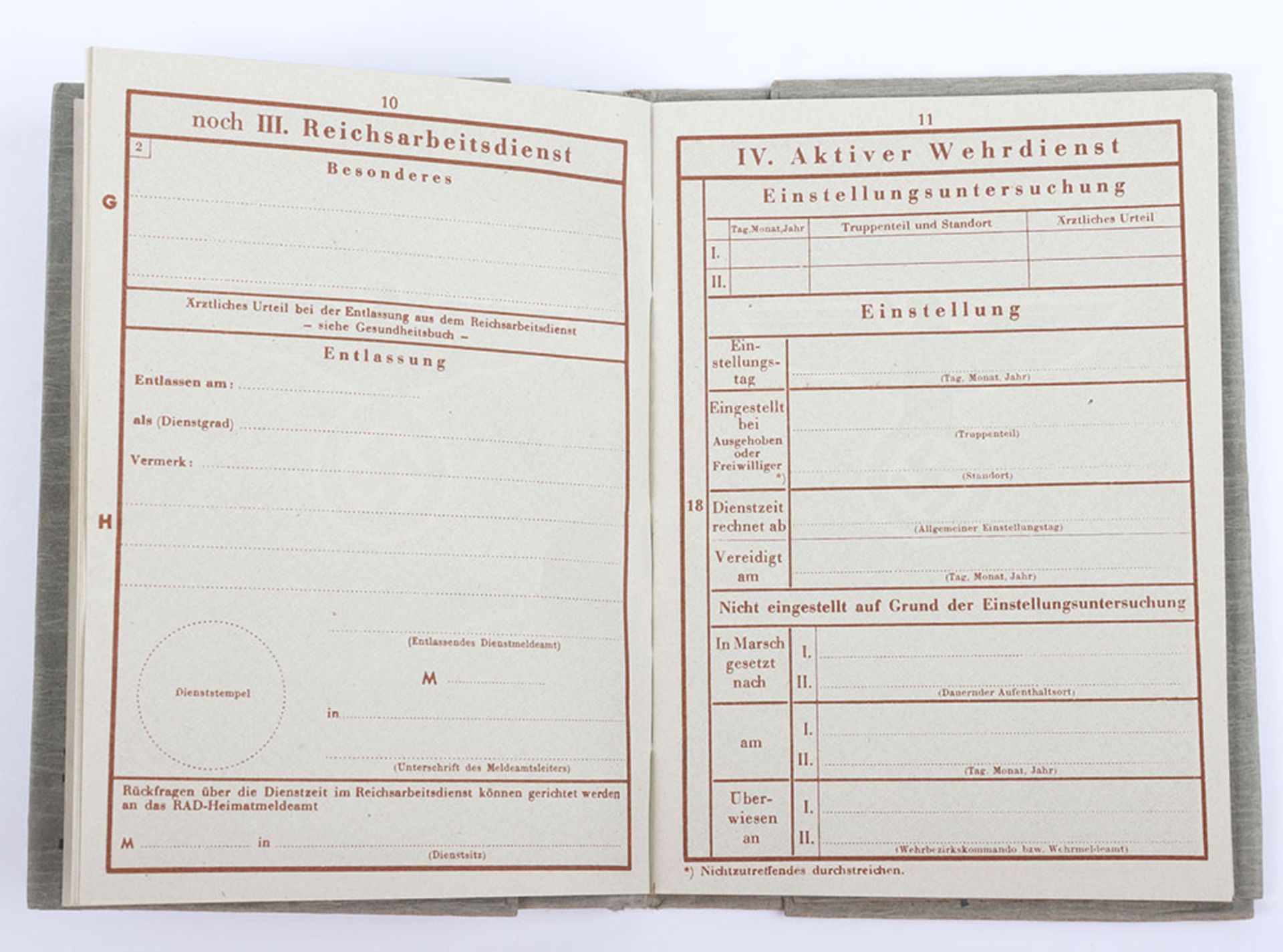WW2 German Armed Forces Wehrpass Issued in April 1945 - Image 14 of 37
