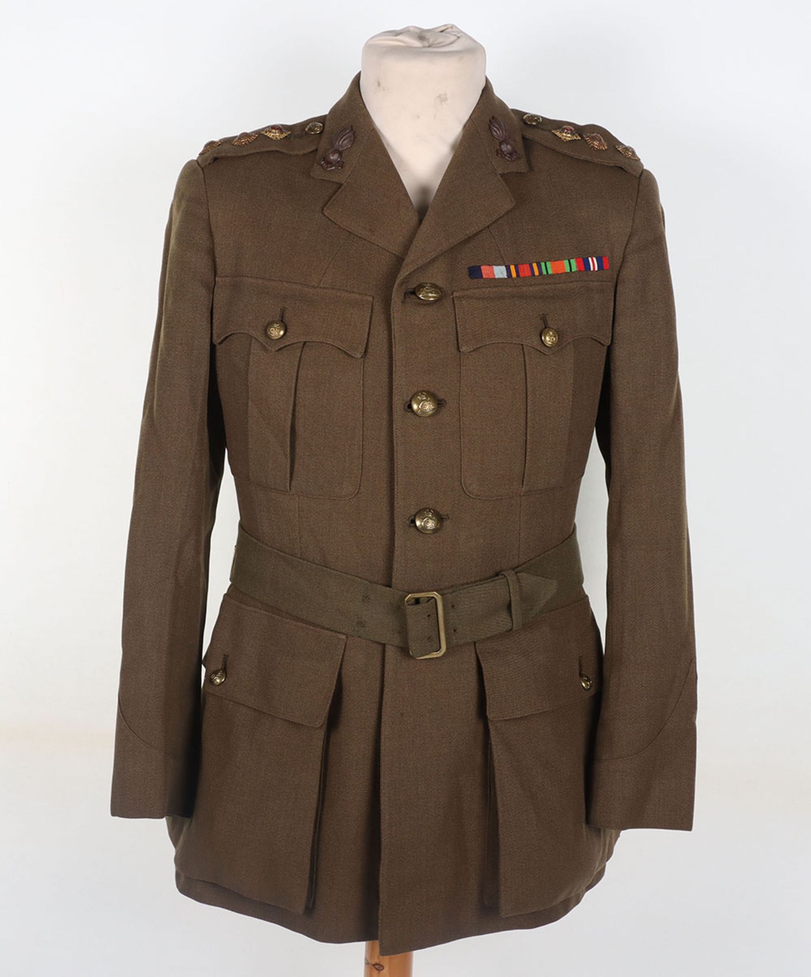WW2 Officers Service Dress Uniform of Captain K Berry Royal Artillery - Image 2 of 13