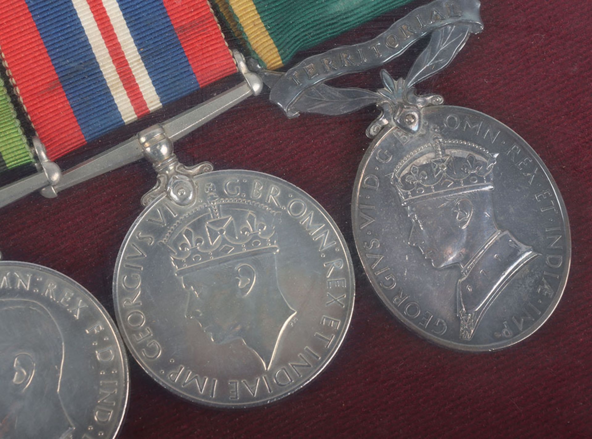 A Second World War Territorial Long Service Medal Group of 5 - Bild 5 aus 8