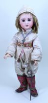 A Rare and large Verdier and Gutmacher bisque head Bebe doll, size 13, French circa 1890,