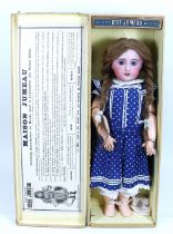 A Tete Jumeau 1907 bisque head doll in original box, French circa 1895,