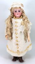 ‘Goldie’ a Simon & Halbig DEP 1079 bisque head doll, German circa 1900,