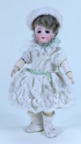 A small Francois Gaultier bisque head doll, size 1, French circa 1890,