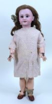 A DEP bisque head doll, German for French market, circa 1900,