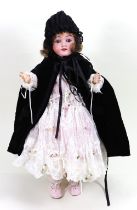 A Max Heinrich Handwerck 283 bisque head girl doll, German circa 1905,