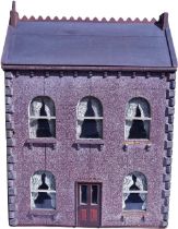 ‘Violet Hall’ a painted wooden dolls house and contents, English circa 1880,