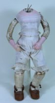 A good Bru Brevete, size 7 dolls body, French 1879-80,