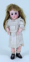 A small Tete Jumeau bisque head Bebe doll, size 2, French 1890,