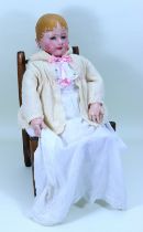 A large Martha Chase American cloth doll, circa 1910,