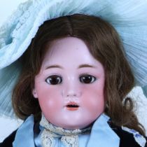 A Kammer & Reinhardt/S&H bisque head girl doll, German circa 1905,