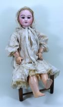 A large size 14 Eden Bebe Depose bisque head doll, French circa 1895,