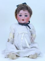 A W & Co 201 bisque head baby doll, German circa 1915,