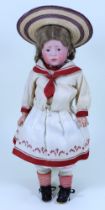 A Kammer & Reinhardt 101 ‘Marie’ bisque shoulder head character doll, German circa 1909,