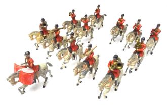 Britains from set 101, mounted Band of the First Life Guards