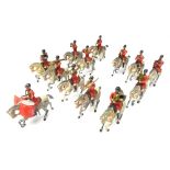 Britains from set 101, mounted Band of the First Life Guards