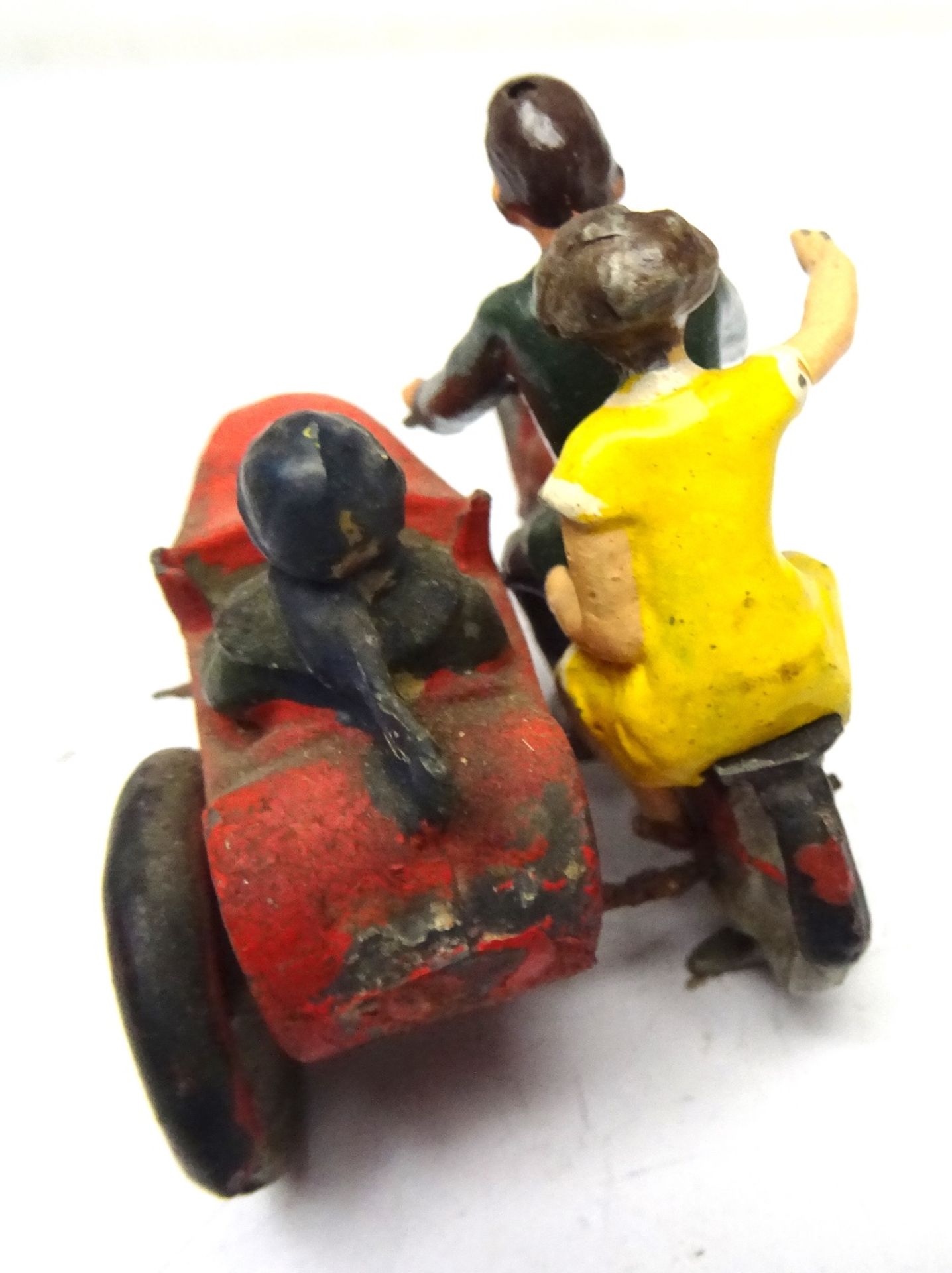 Britains set 641 Civilian Motorcycle and Sidecar - Image 3 of 5