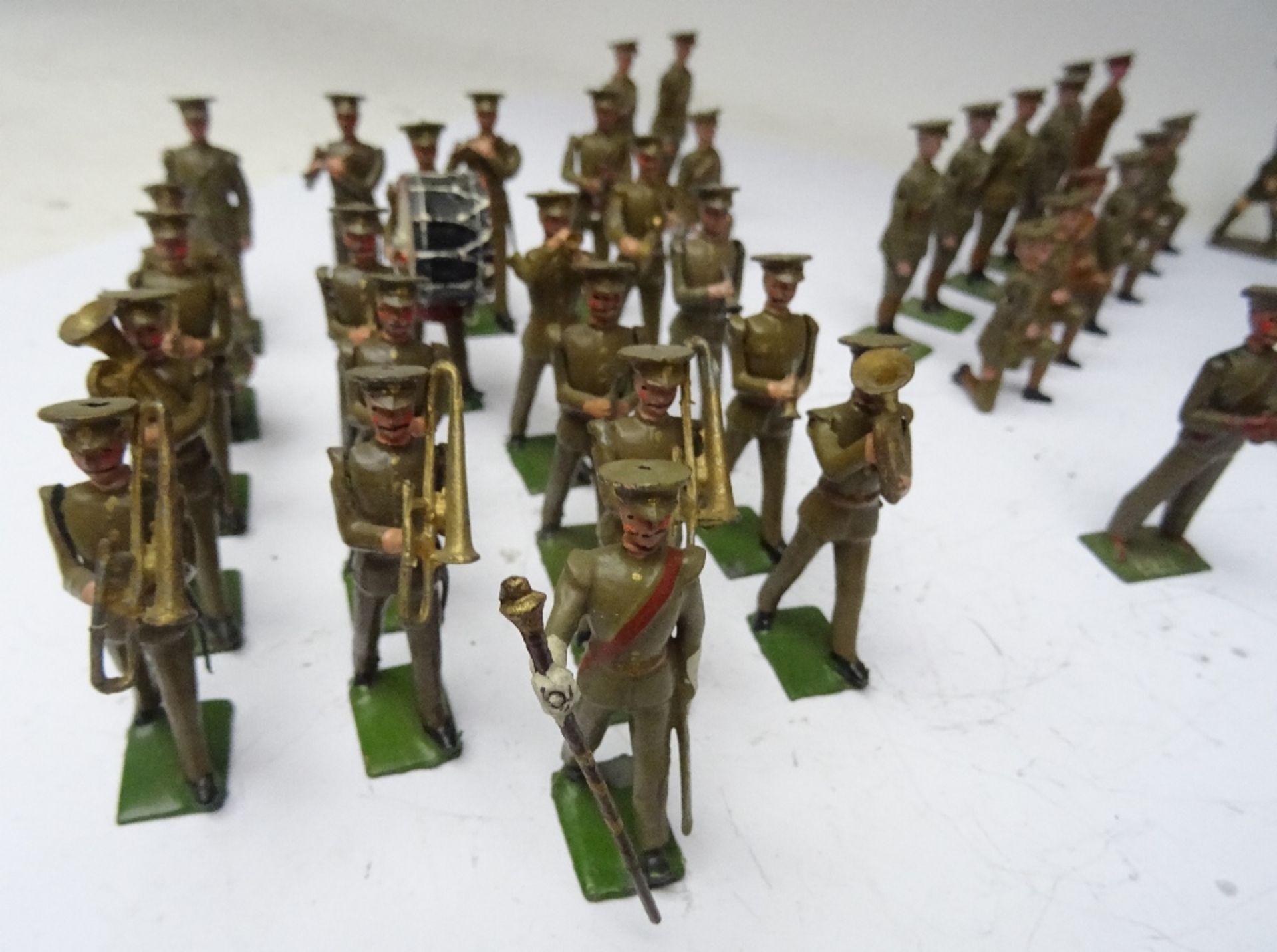 Britains British Infantry in khaki and peak caps - Image 2 of 9