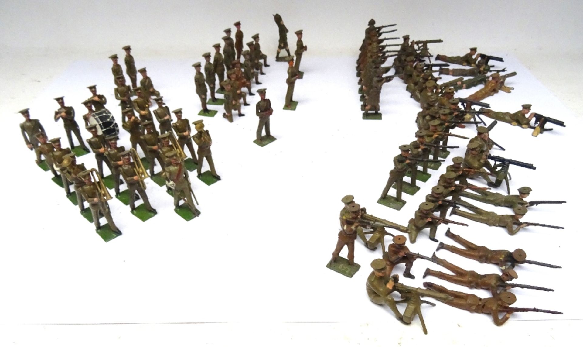 Britains British Infantry in khaki and peak caps