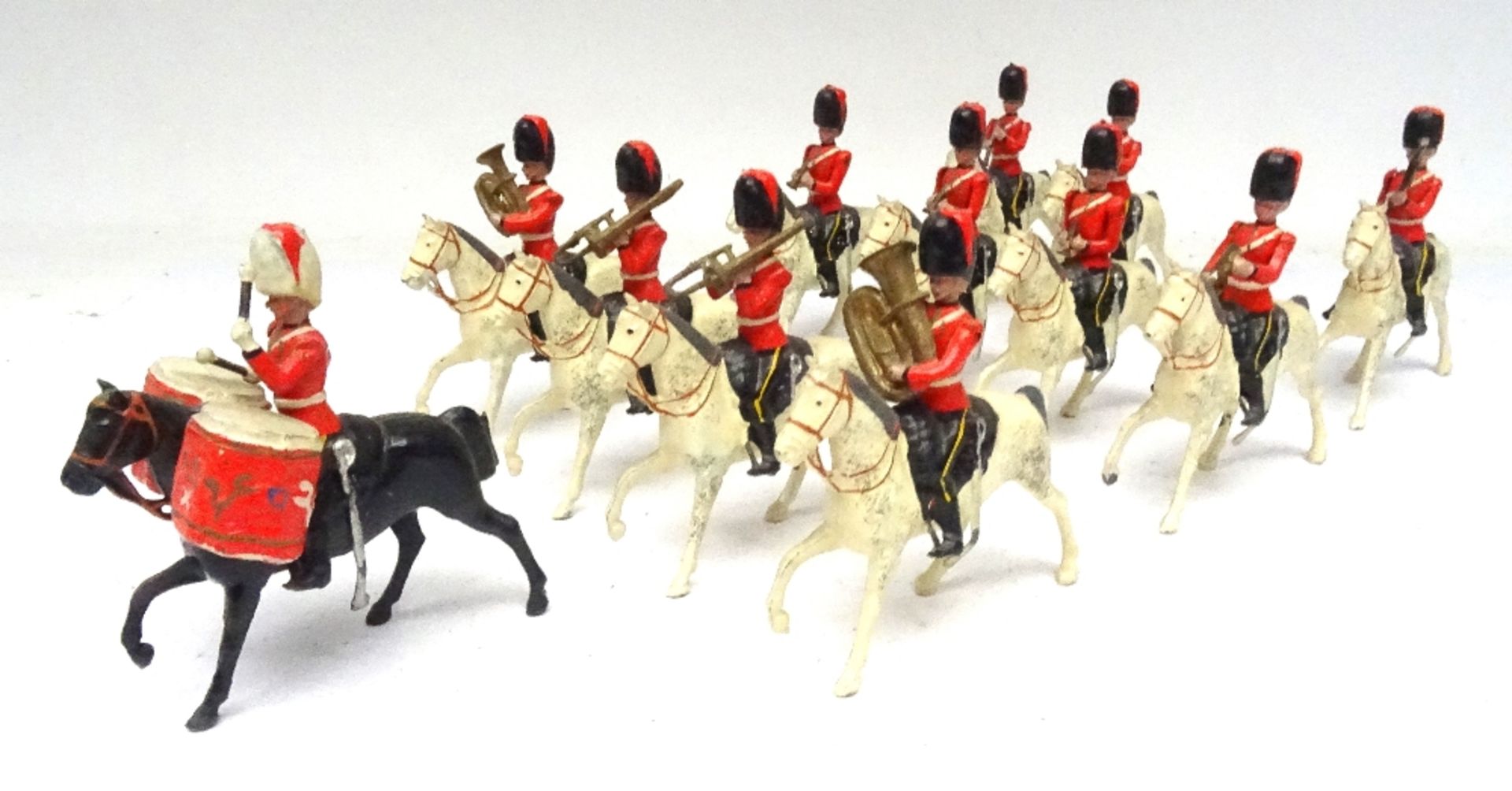 Britains set 1721, mounted Band of the Royal Scots Greys - Image 5 of 7