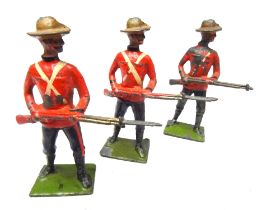 Britains EXTREMELY RARE counter pack soldiers on guard dated 15.6.1906