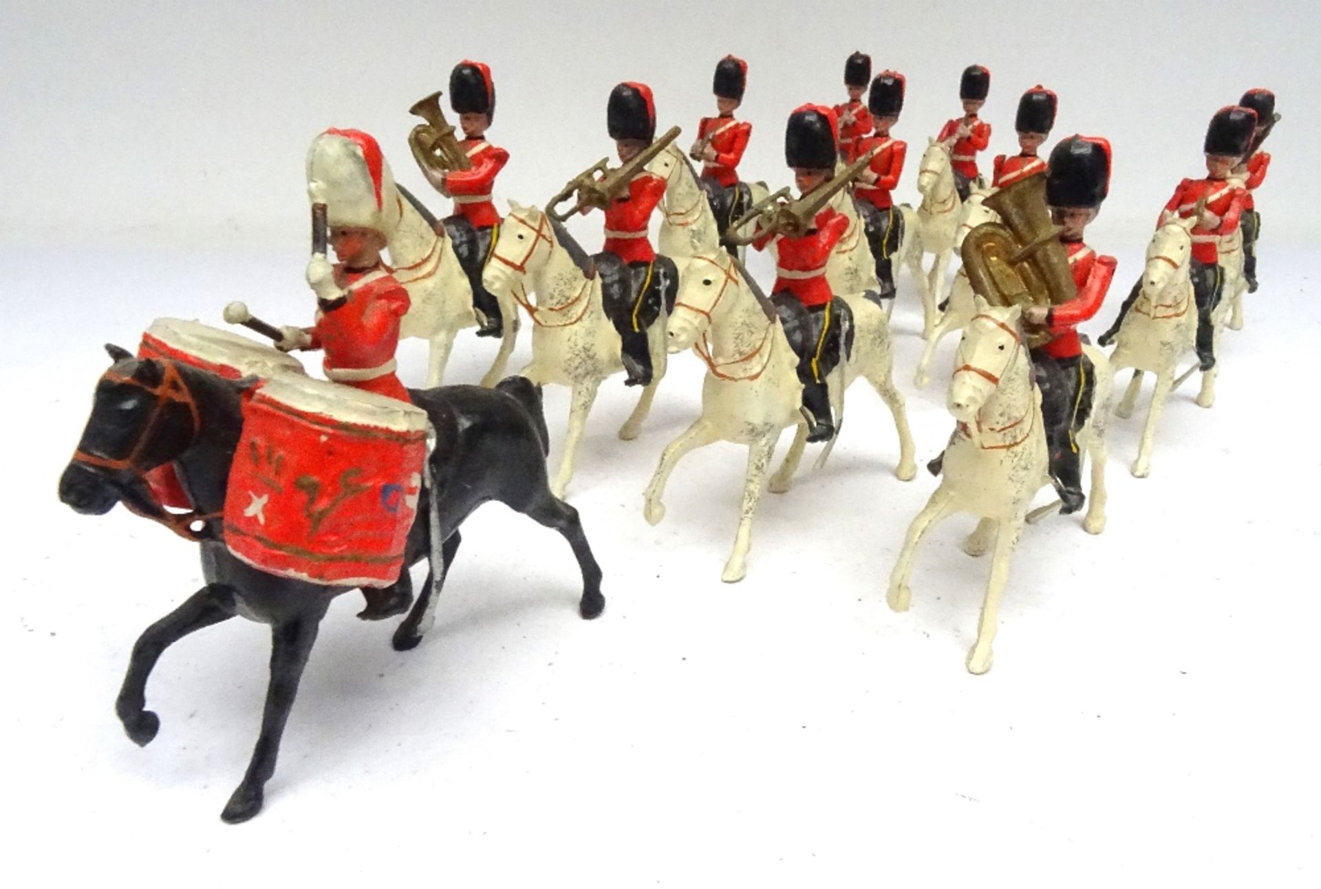 Britains set 1721, mounted Band of the Royal Scots Greys - Image 6 of 7