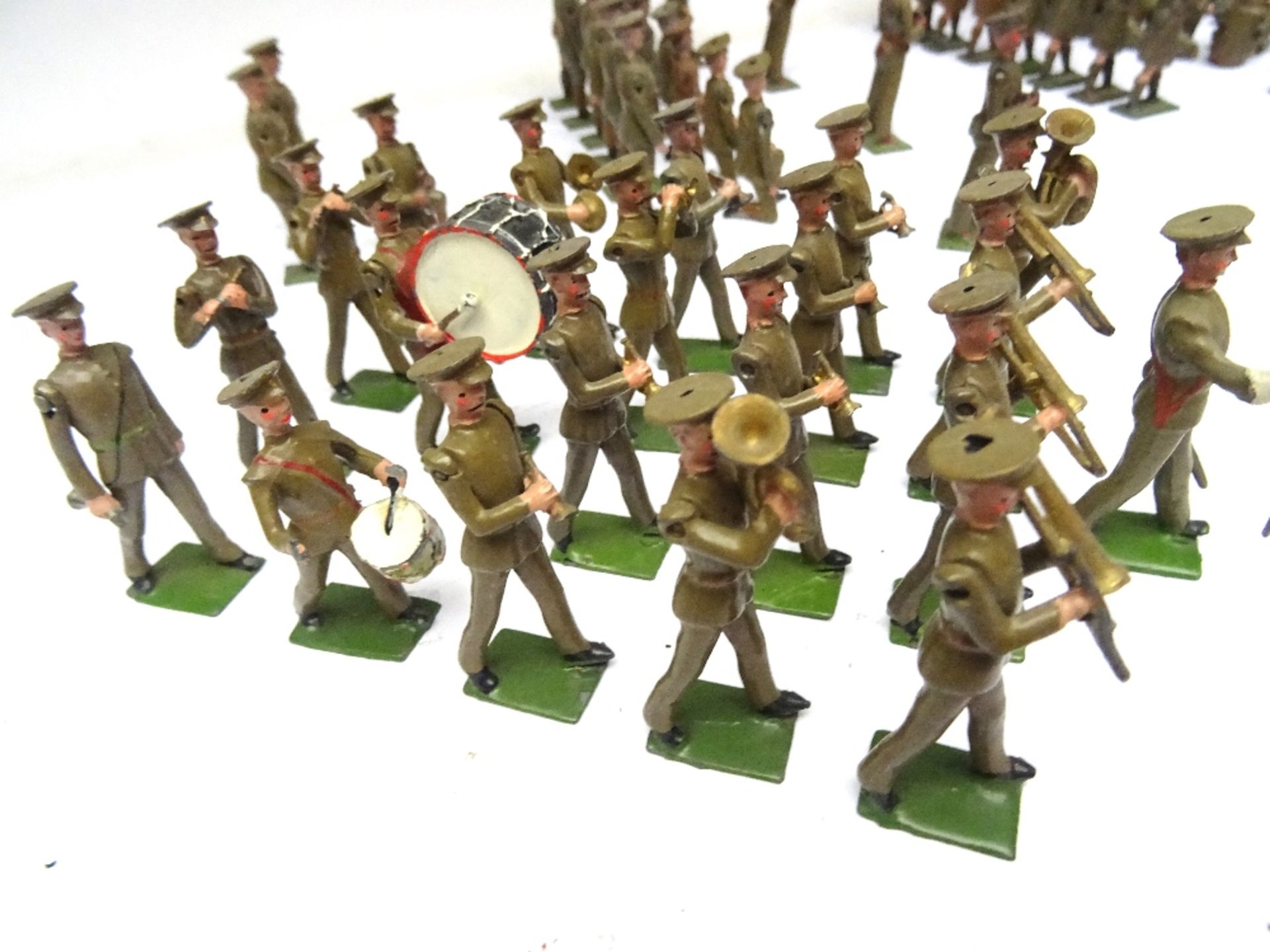 Britains British Infantry in khaki and peak caps - Image 3 of 9