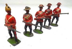 Britains EXTREMELY RARE counter pack soldiers on guard dated 1.6.1901