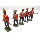 Britains EXTREMELY RARE counter pack soldiers on guard dated 1.6.1901