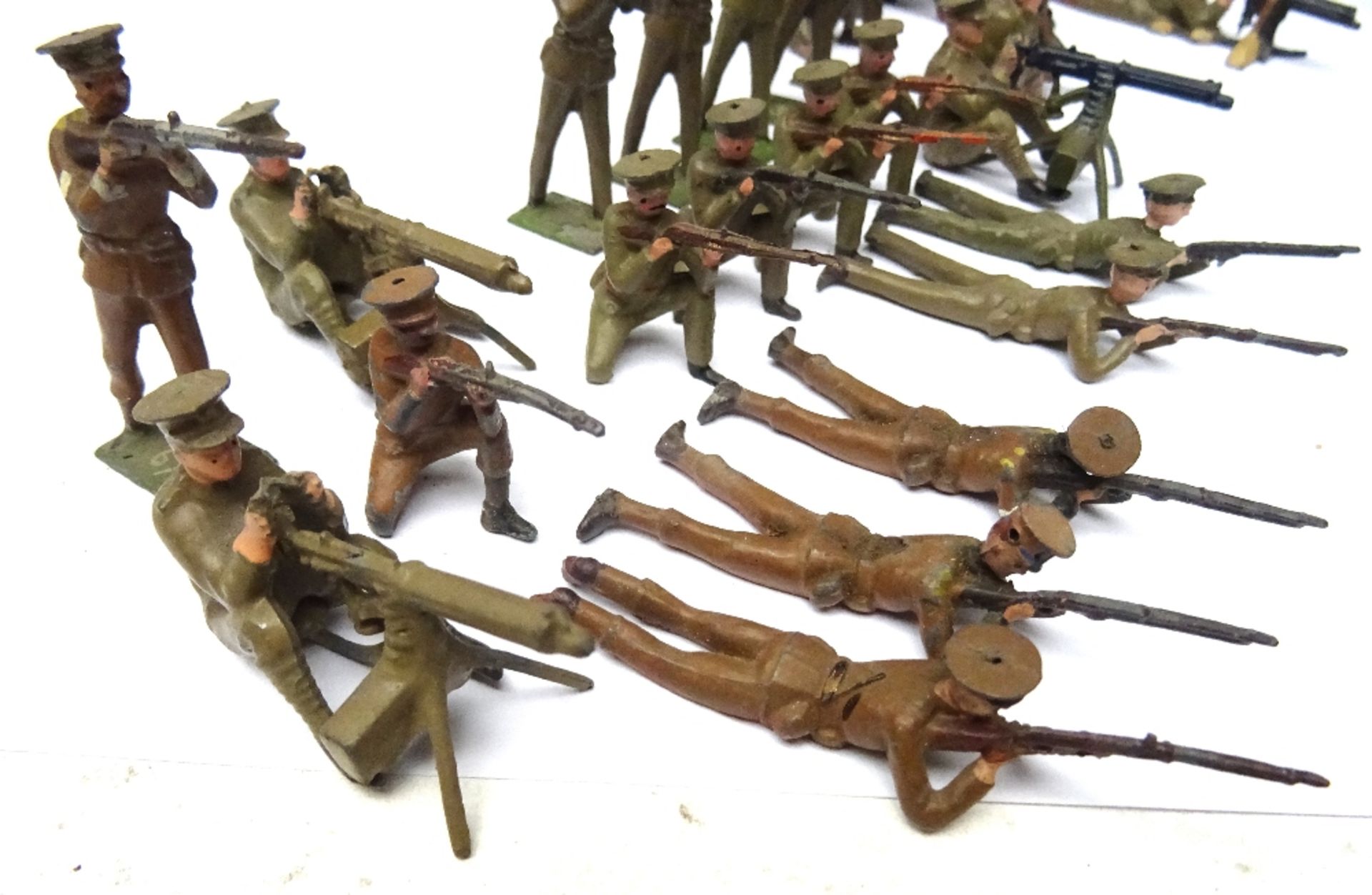 Britains British Infantry in khaki and peak caps - Image 9 of 9