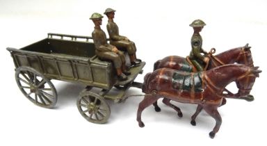 Britains RARE set 1450, Royal Army Service Corps GS Wagon, service dress, THIRD VERSION in steel hel