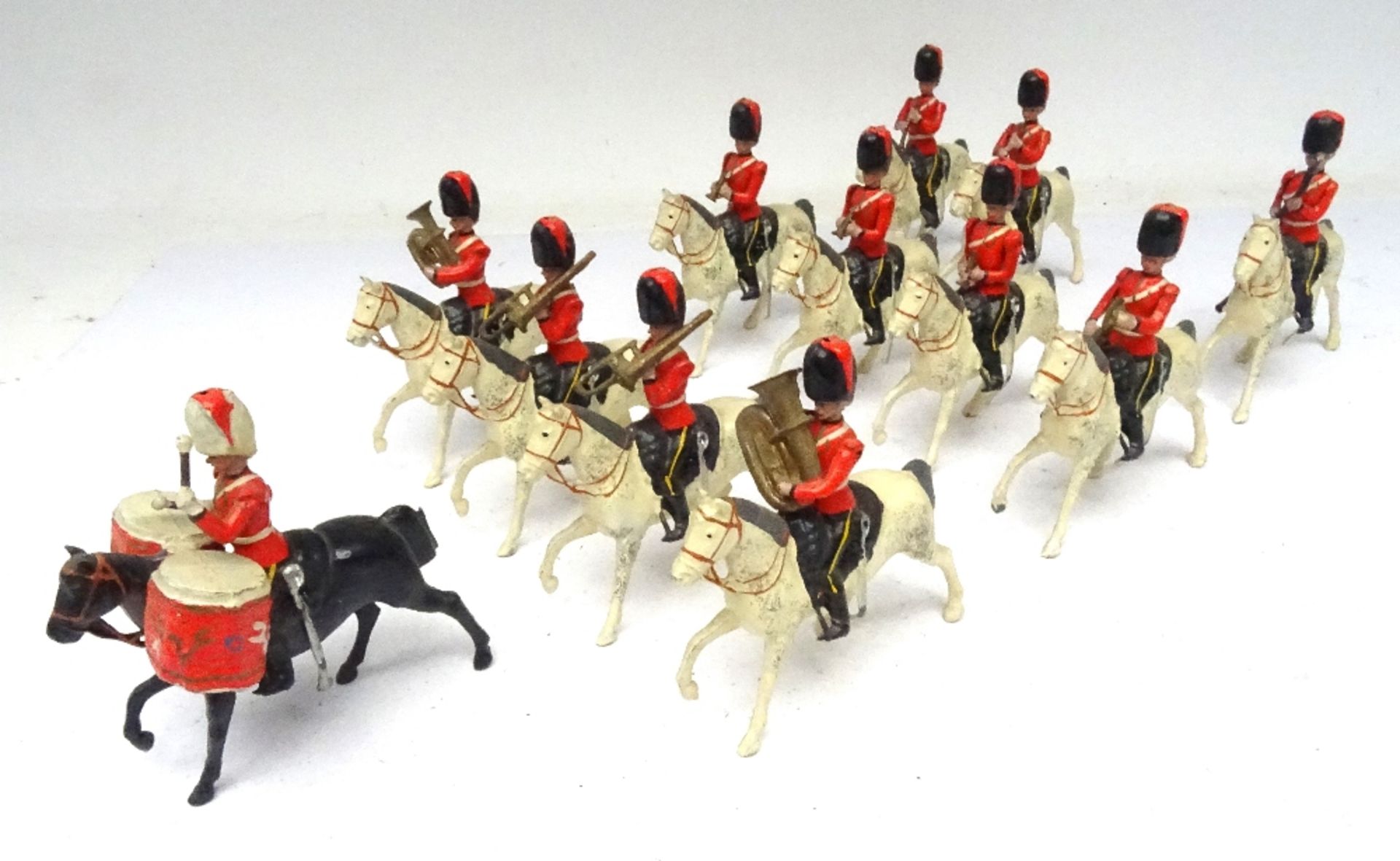 Britains set 1721, mounted Band of the Royal Scots Greys - Image 4 of 7