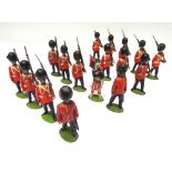 Britains Foot Guards marching FIRST VERSION with valise packs: