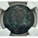 NGC - George II (1727-1760), Halfpenny, 1739