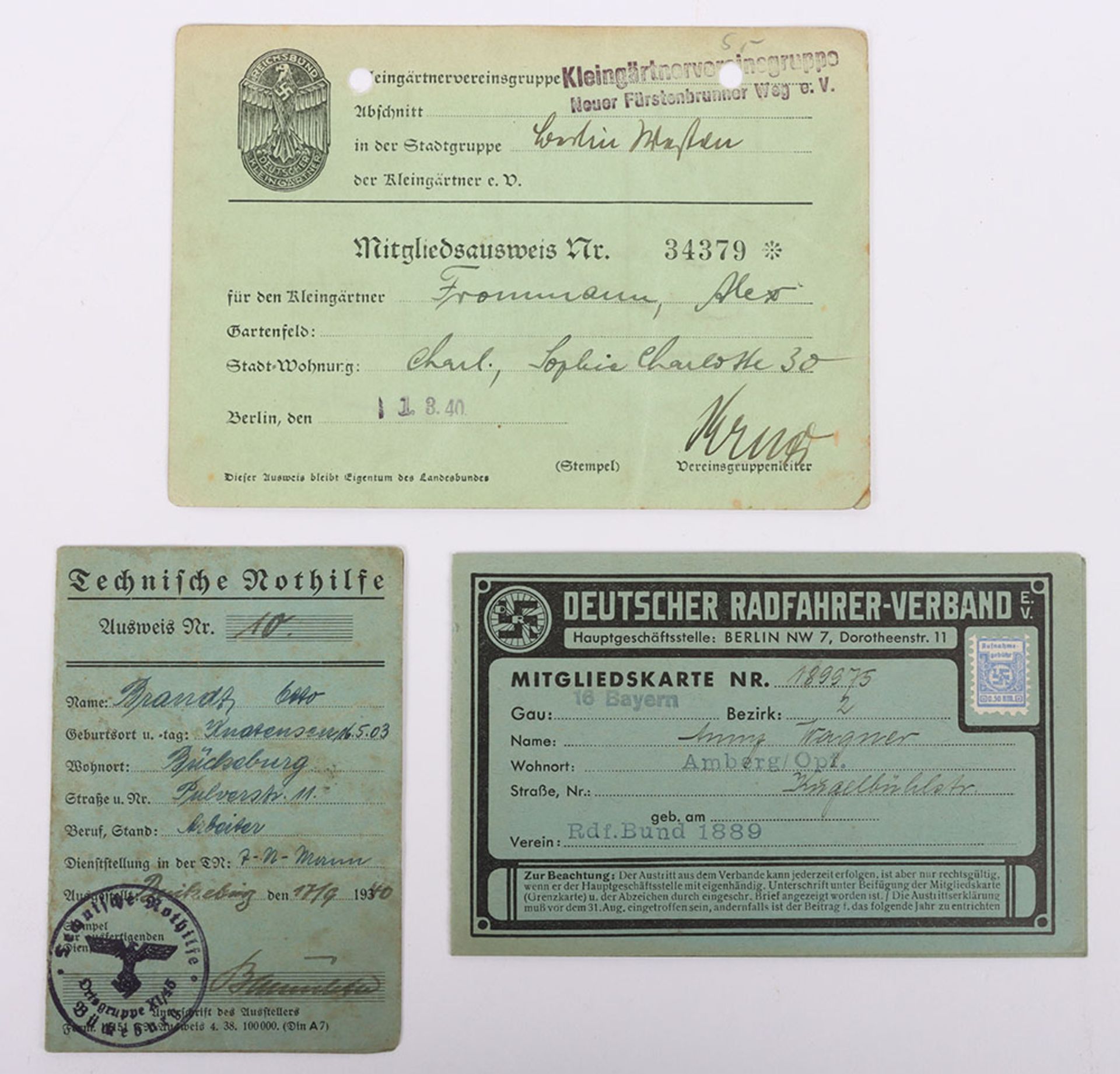 Third Reich German Documents - Bild 2 aus 3