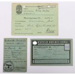 Third Reich German Documents
