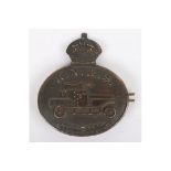WW1 Royal Naval Air Service Armoured Car Squadron Collar Badge