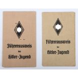 Third Reich German HJ ID Cards