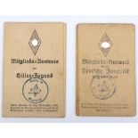 Third Reich German HJ ID Cards