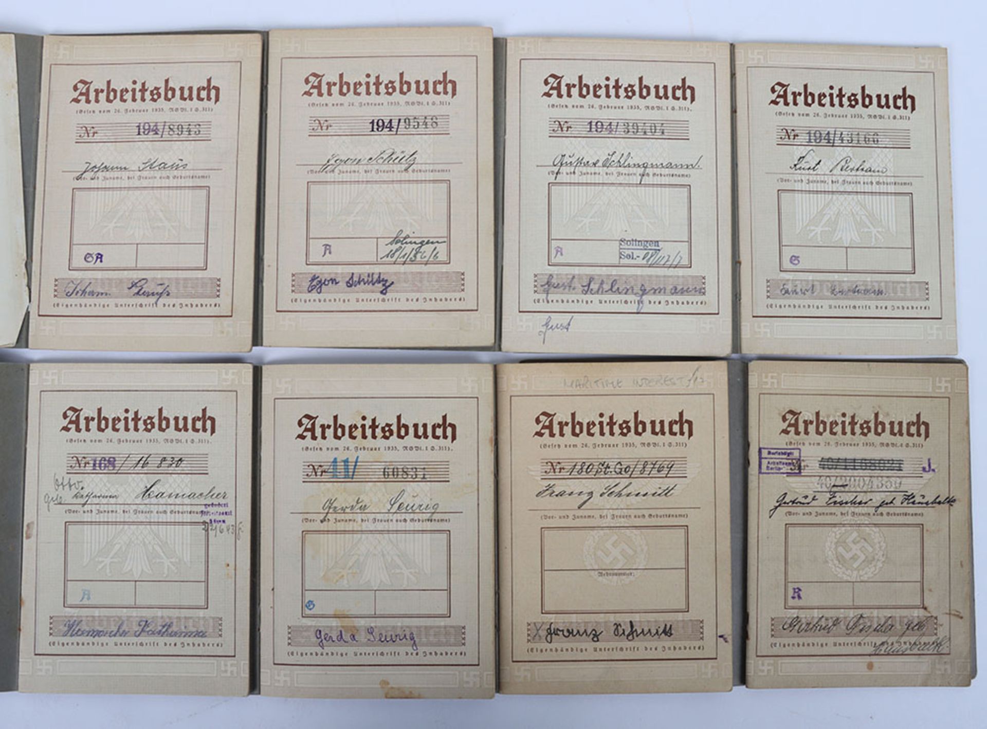 Third Reich German Work Books - Bild 4 aus 4