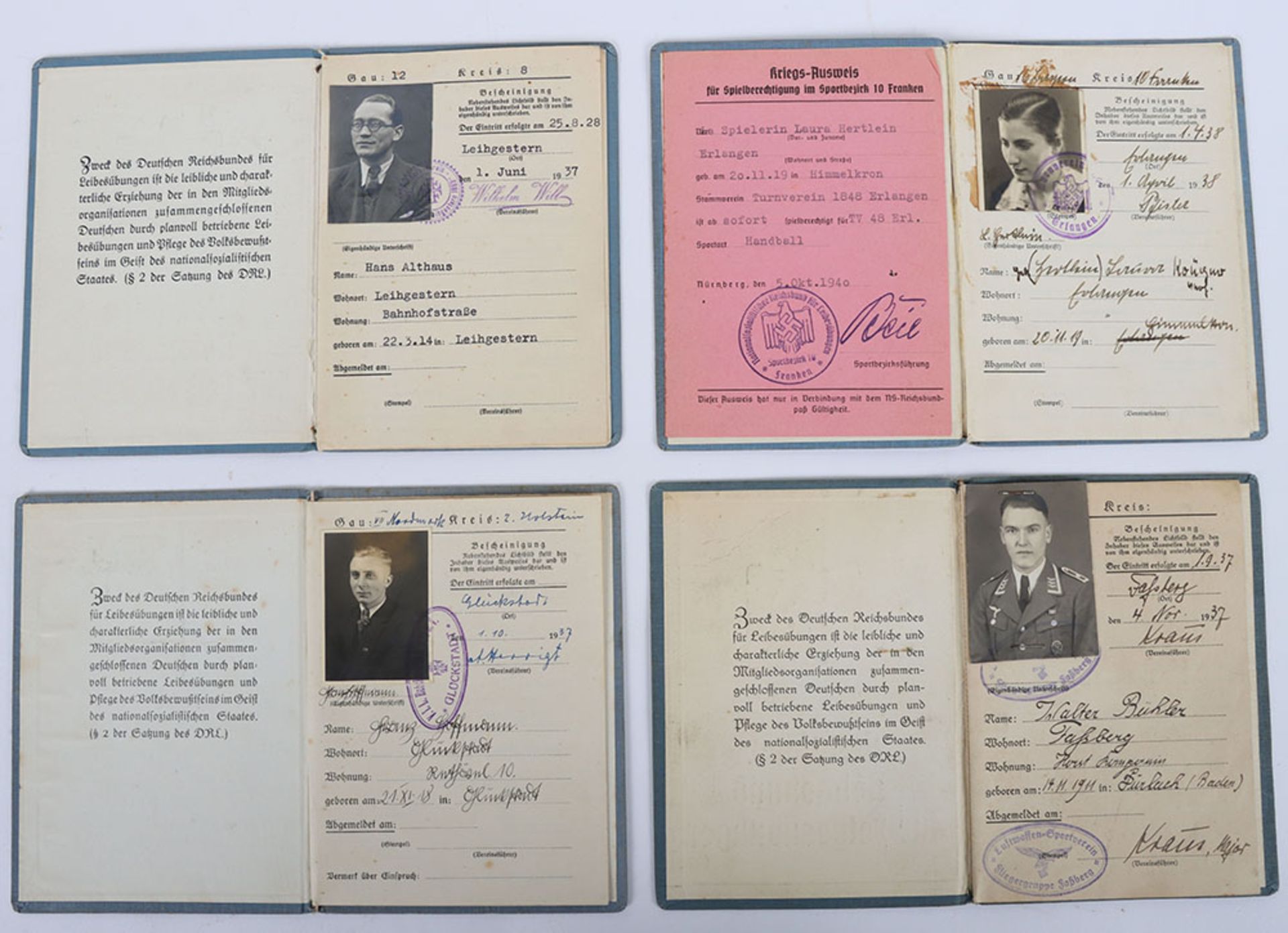 Third Reich German NRSL Documents - Bild 3 aus 3