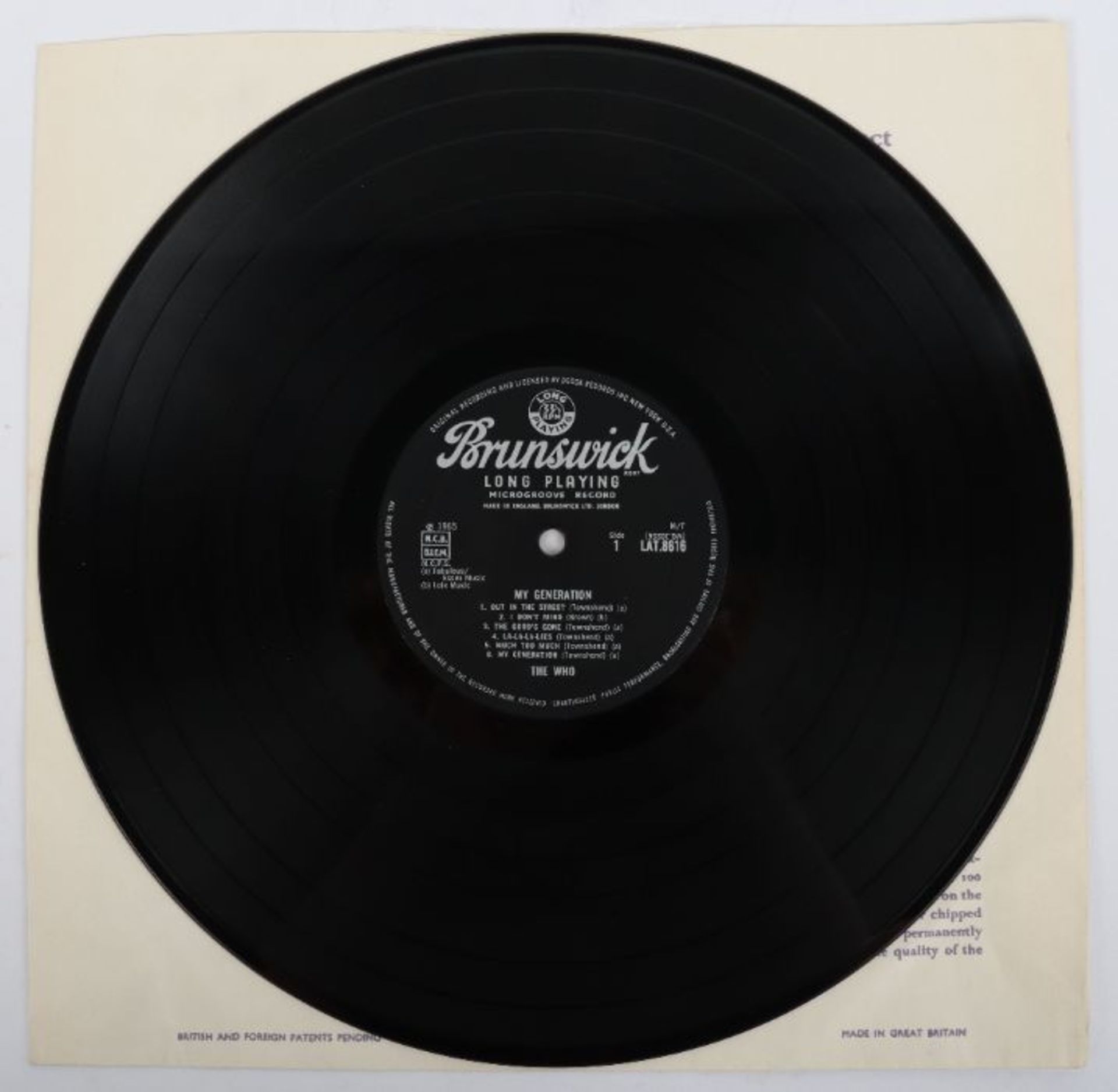 The Who-My Generation Vinyl LP, Album, Label: Brun - Bild 4 aus 7