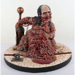 Fantasy Horror Figure, created by Martin Astles, on wooden base