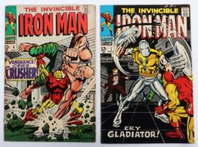 The Invincible Iron Man No 6 & 7 Marvel Silver Age Comics,
