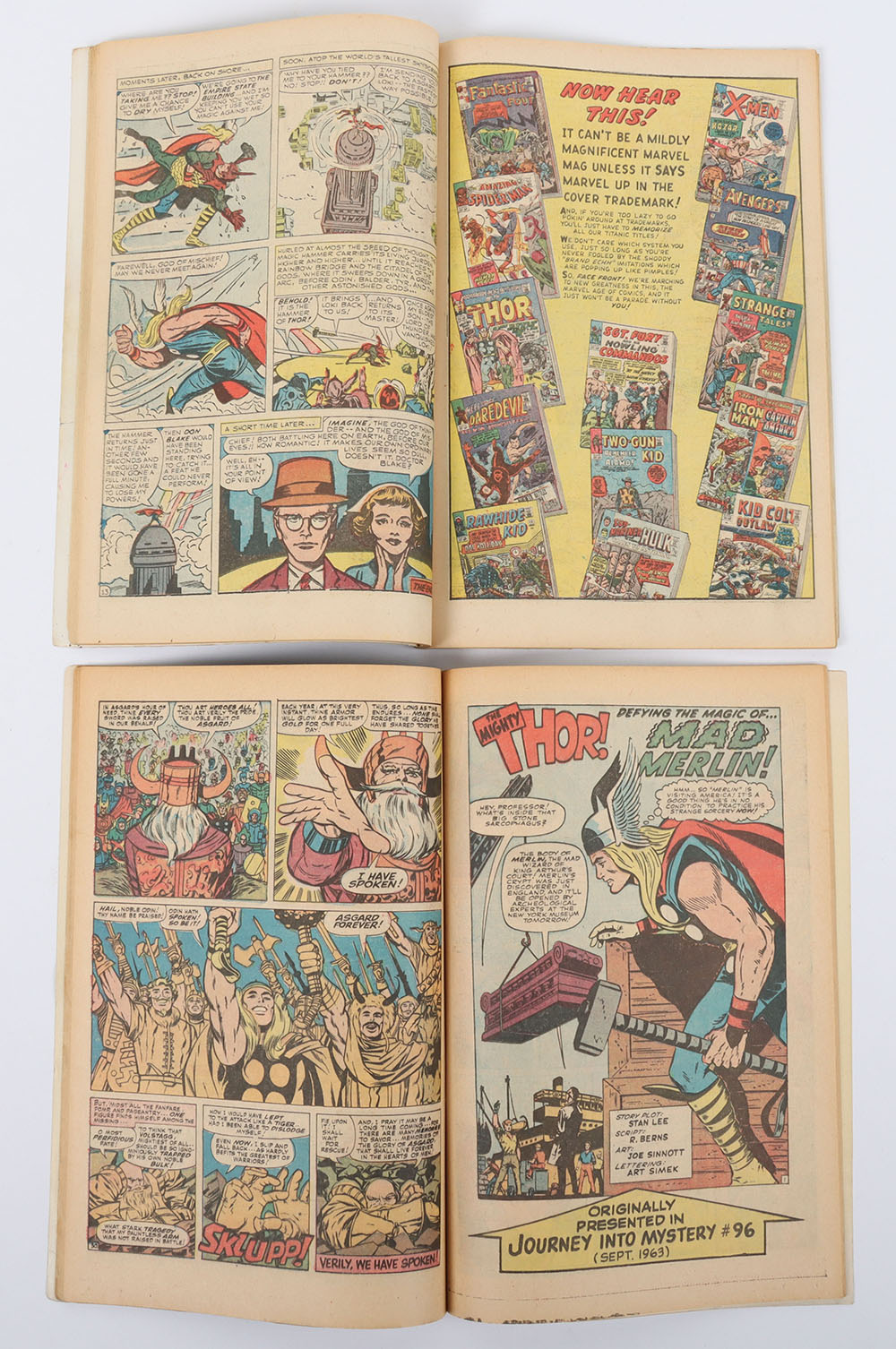 Journey Into Mystery with The Mighty Thor Special King Size Annual No 1 Marvel Silver Age Comic - Image 2 of 3