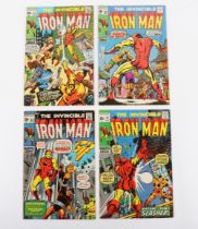 The Invincible Iron Man Nos 27,30, 35 & 41 Marvel Bronze Age Comics