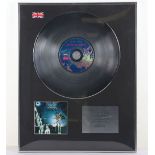 Uriah Heep Platinum Disc Demons and Wizzards Limited Edition In Recognition of Worldwide Sales