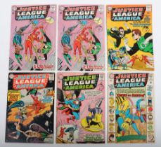 Six Vintage Justice League of America Silver Age DC Comics