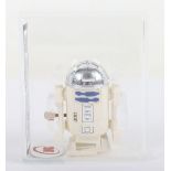 Scarce Vintage Star Wars Takara Japan R2-D2 Wind Up Graded 80% Action Figure