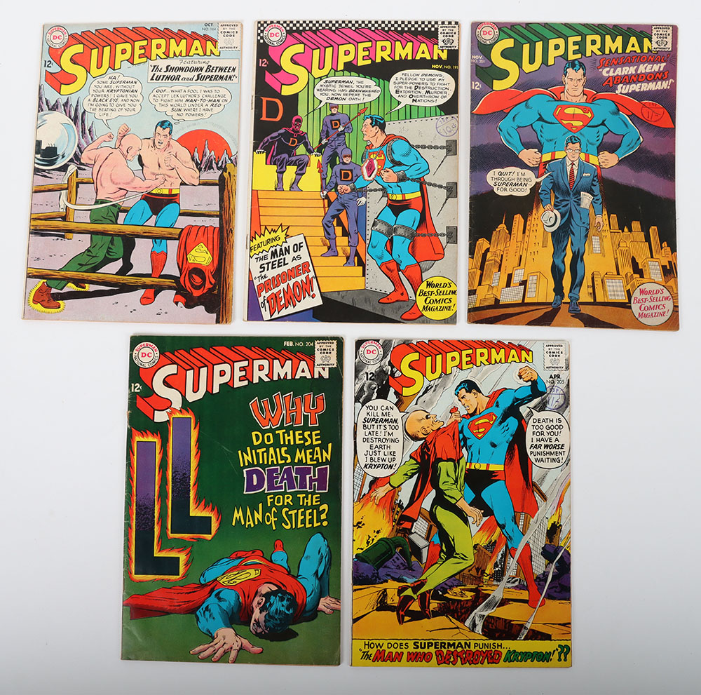 Five DC Silver Age Superman Comics